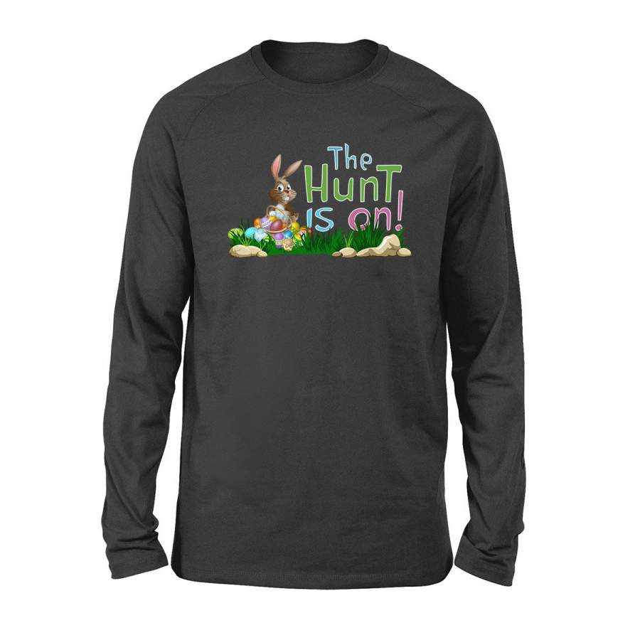 The Hunt is On – Bunny Easter Egg Easter Long Sleeve NQS162