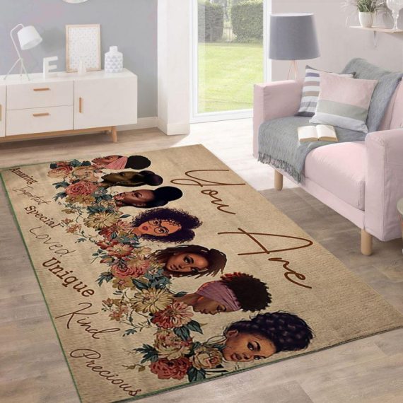 Black Pride God Says Black Beautiful Rugs Black Queen Rug