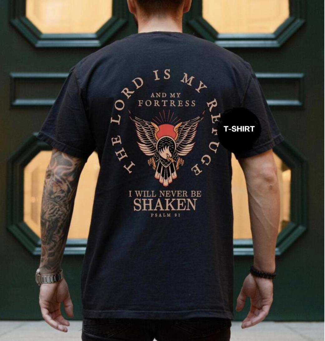 Psalm 91 Mens Christian 2025 Shirt, Christian t shirts, Vintage I Love Jesus Shirt, Menswear Top Underwear Tshirt Cotton Polyester Top Menswear Streetwear Round Neck