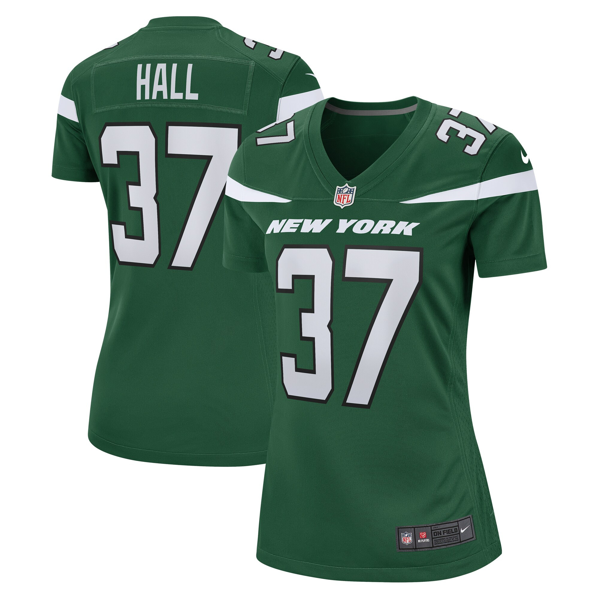 Bryce Hall New York Jets Womens Game Jersey – Gotham Green NFL