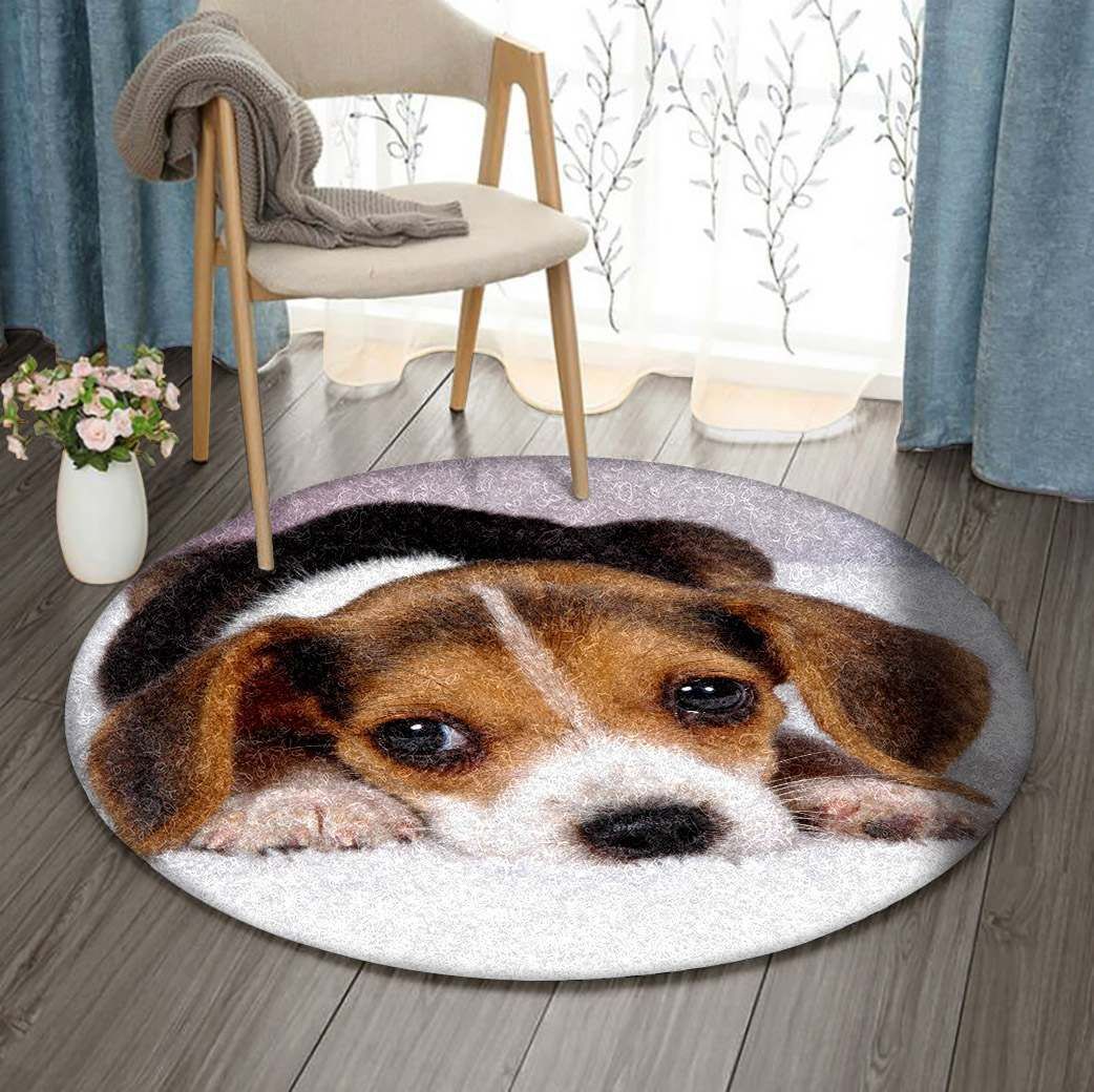 Beagle GE3484 Round Rug  CYSI2907