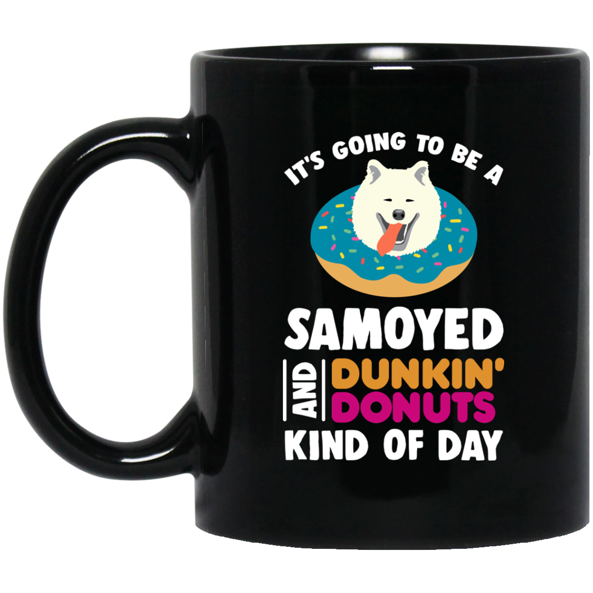 A Samoyed And Donut Travel Mugs For Lover