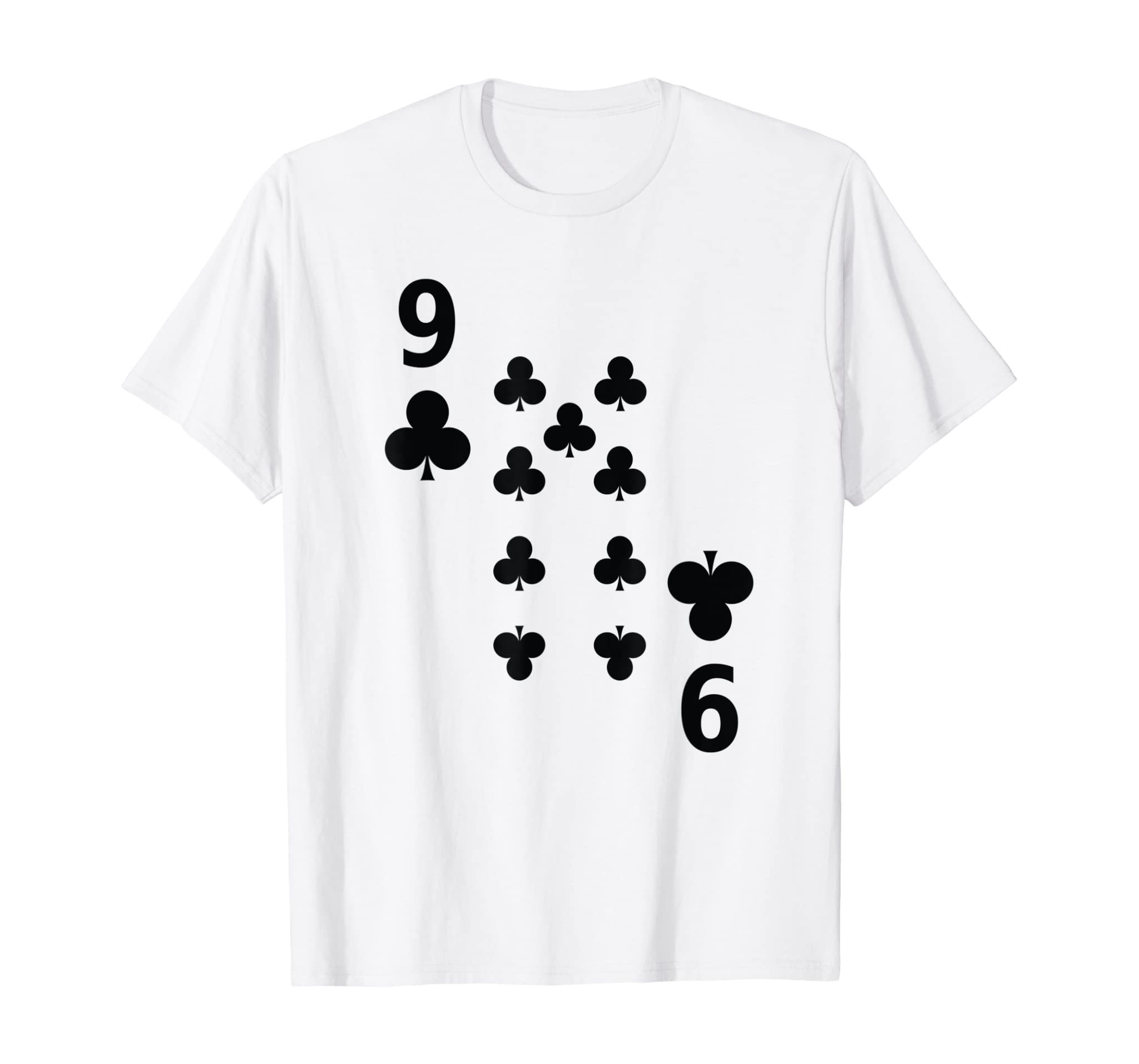 Nine of Clubs Tshirt poker playing card costume tee shirt T-Shirt