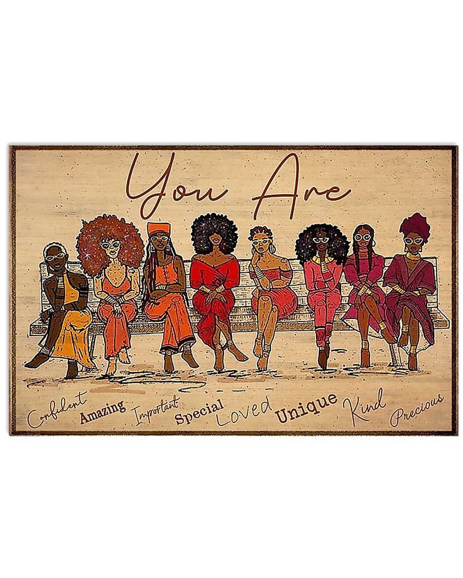 African – Black Art – You Are 3 Horizontal Canvas And Poster Horizontal Canvas And Poster | Wall Decor Visual Art