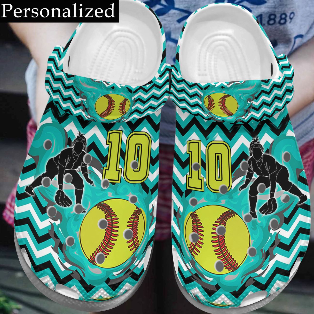 Softball Personalized Clog, Custom Name, Text, Color, Number Fashion Style For Women, Men, Kid, Print 3D Softball Is My Life