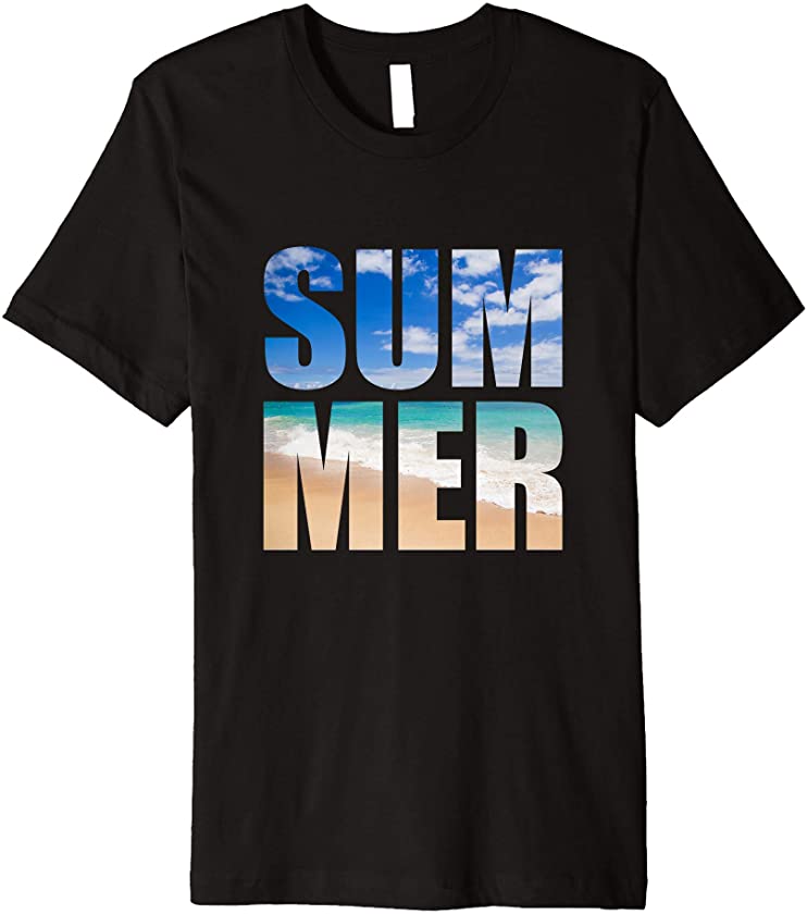 Summer Fashion Forward Trend Aesthetic Beach and Sky Summer Premium T-Shirt