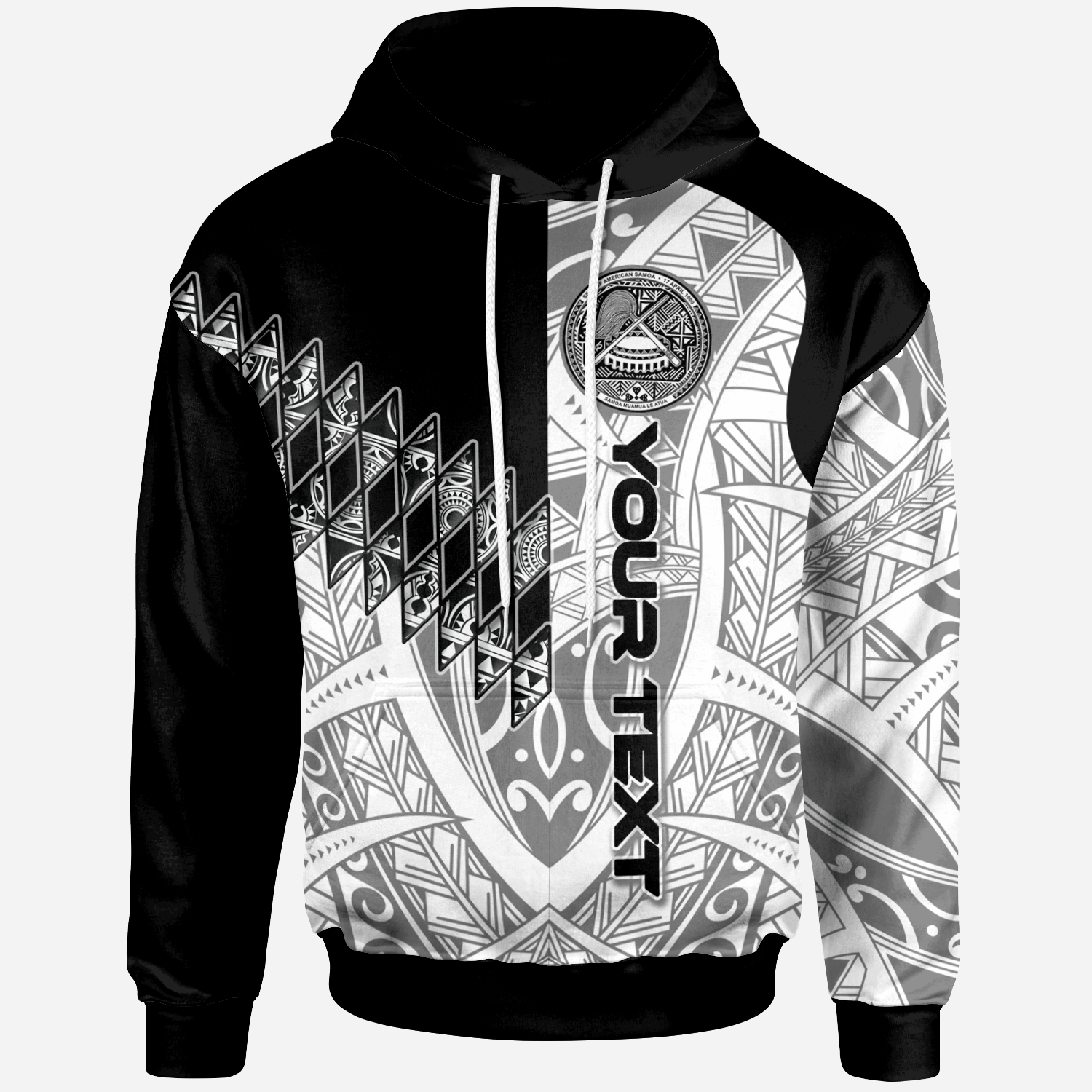 American Samoa Custom Personalised Hoodie – Symmetry Style – BN01