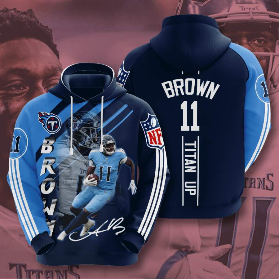 Tennessee Titans Aj Brown Hoodie 3D Style4869 All Over Printed