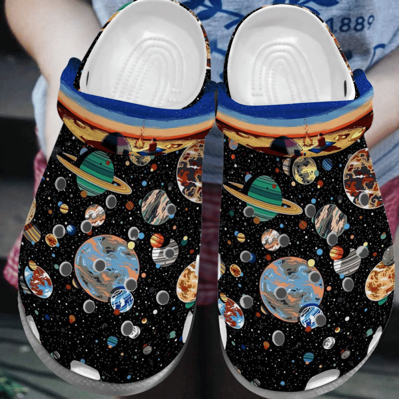 Astronaut Space Camping On Mars Gift For Lover Rubber clog Shoes Comfy Footwear