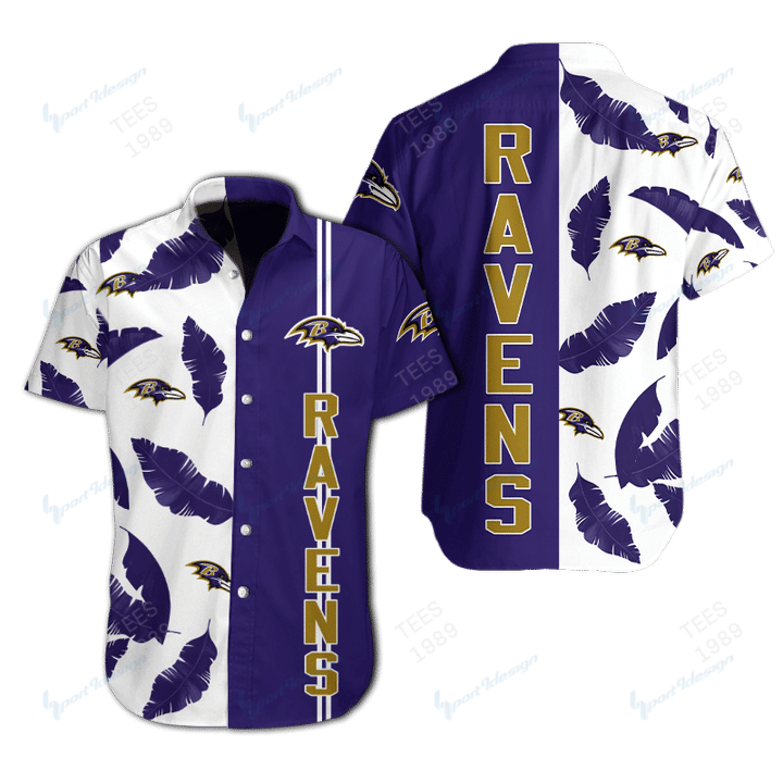 Baltimore Ravens Hawaii Shirt & Shorts Bg74