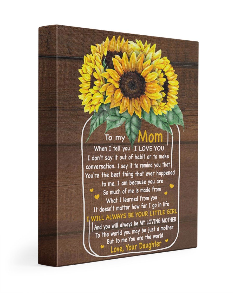 To My Mom You Are The World Personalized Name Canvas Special Gift For Mom Poster Wall Art Home Decor Mother’s Day Gift