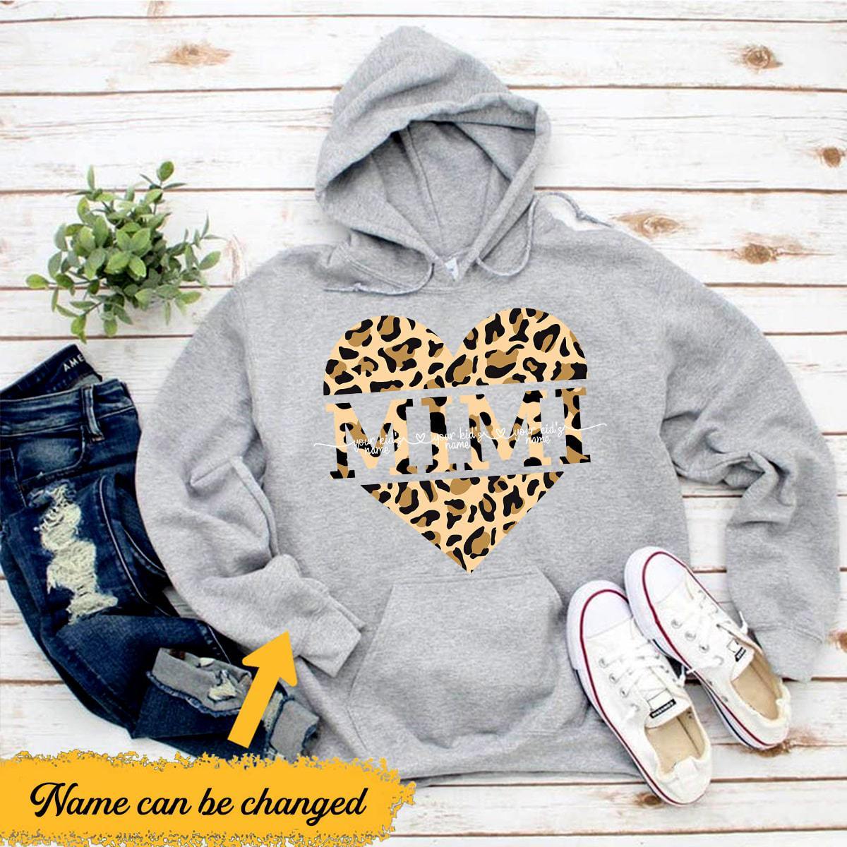 Mimi Heart – Leopard  Personalized Shirt