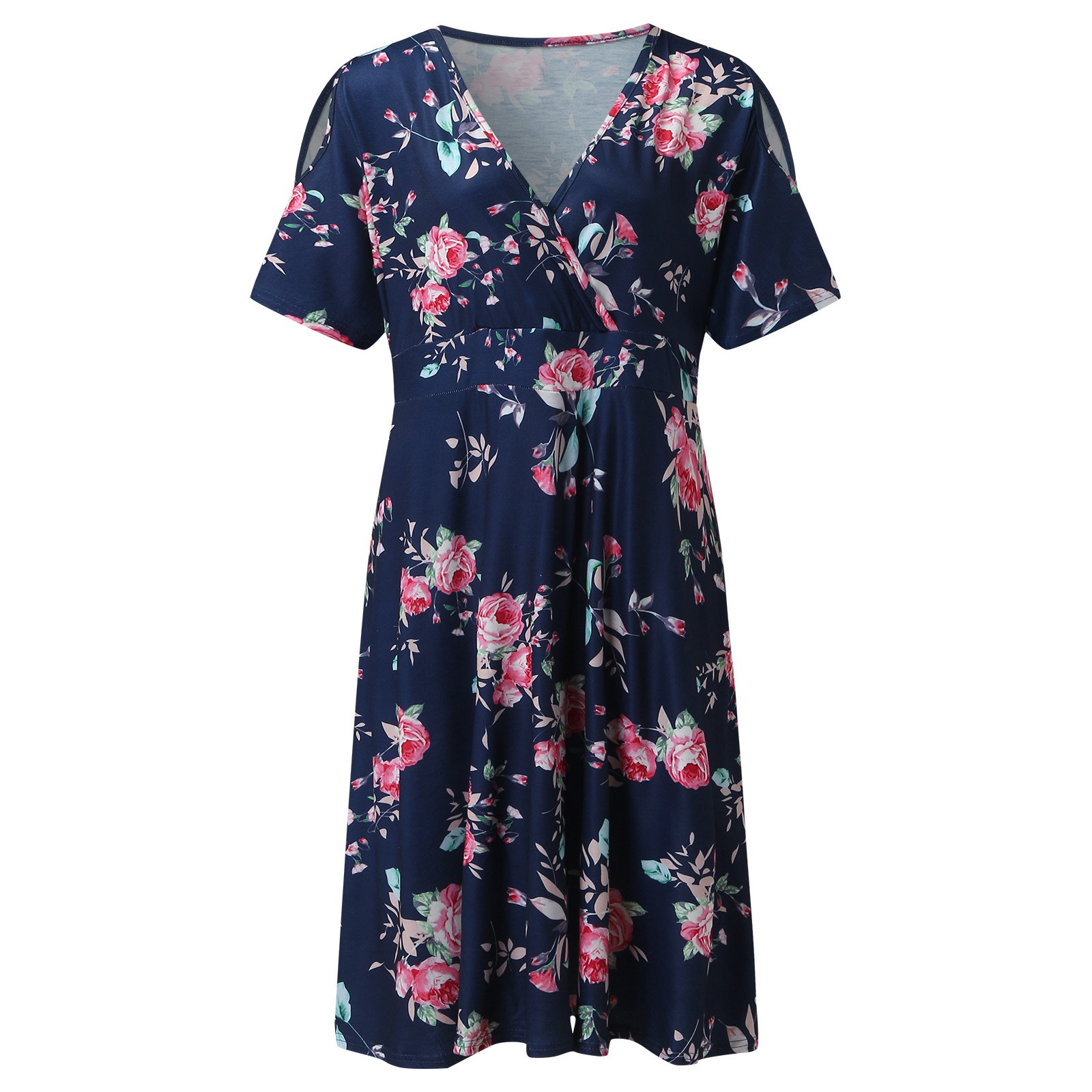 Summer Shirt Dresses for Women Women Plus Size Print Dress Print Plus Long Casual Boho Flower Casual Christmas Dress for Women alx