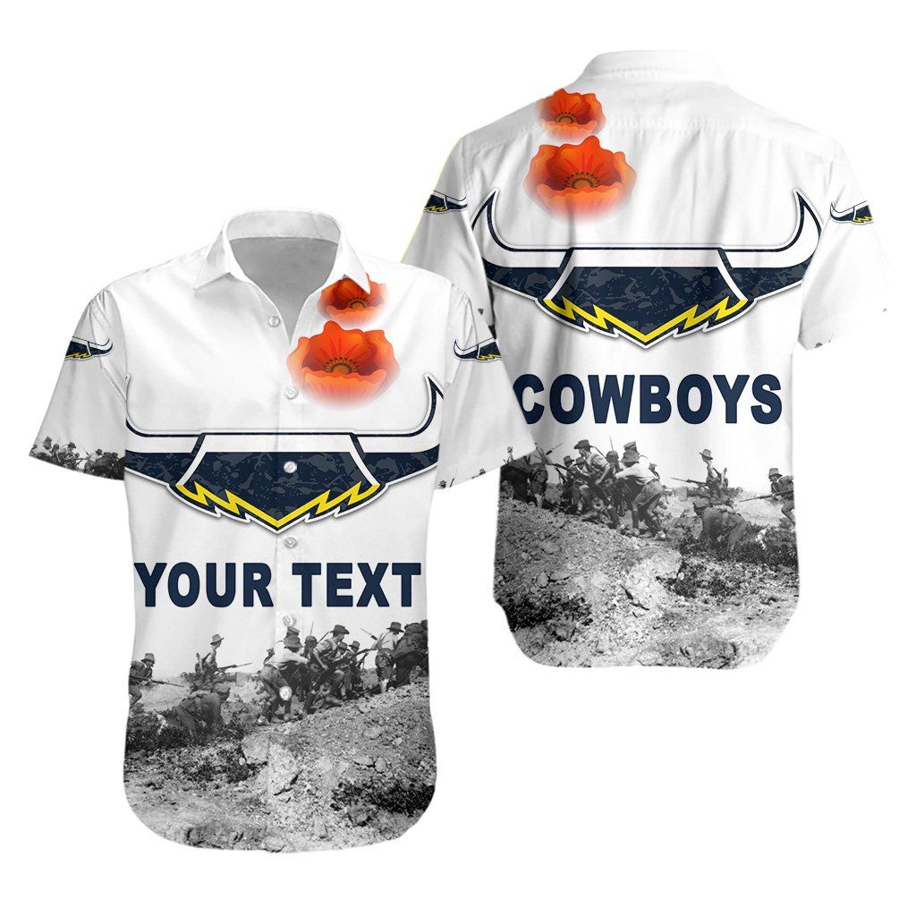 North Queensland Cowboys Hawaii Shirt Anzac Day Simple Style Ha12004