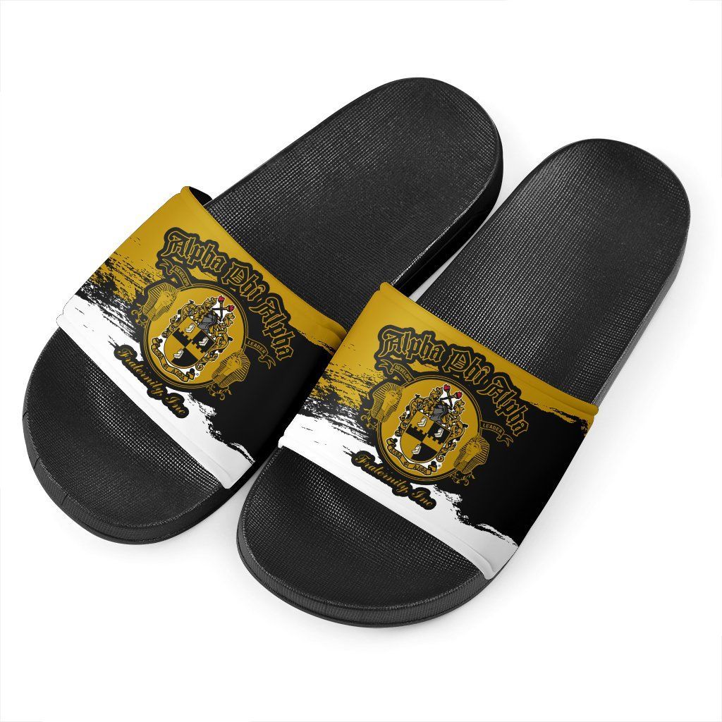 Gettee Sandal – Alpha Phi Alpha Slide Sandals Paint Style A31