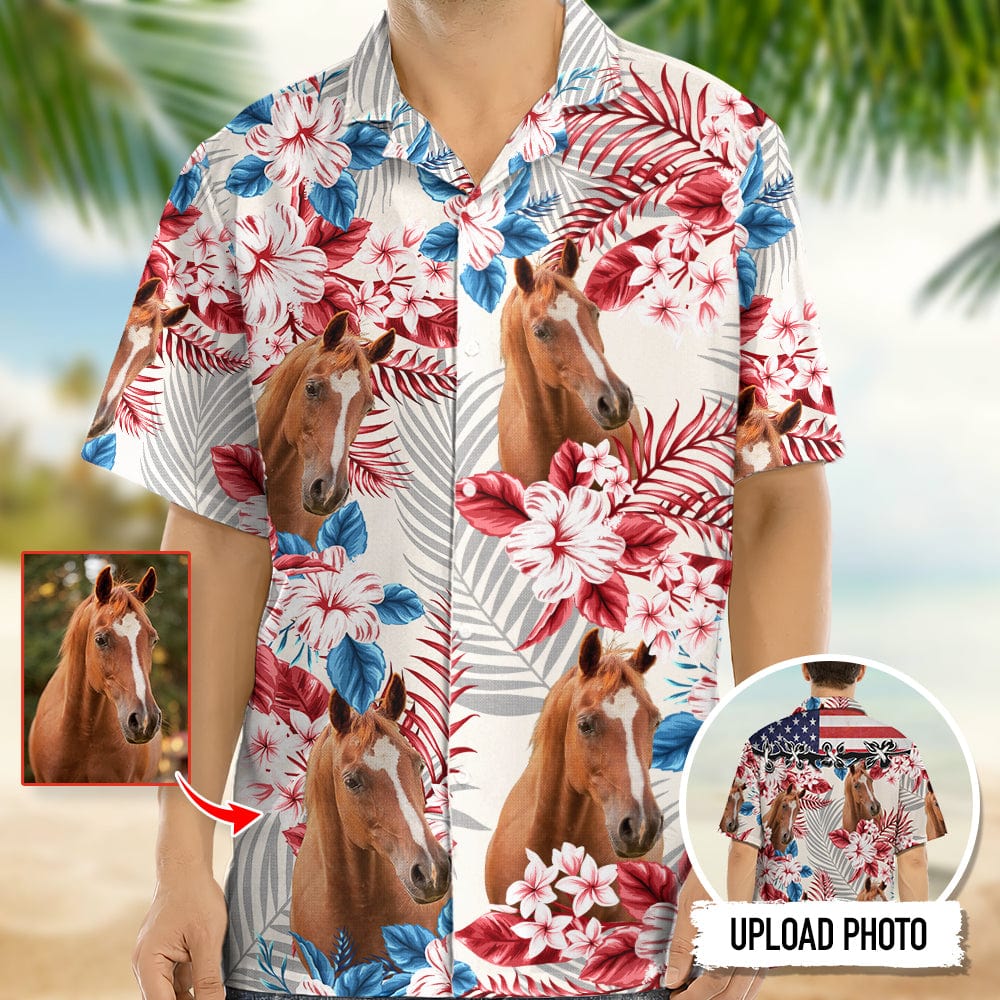 Horse American Flag Hawaii Upload Photo Ha78153