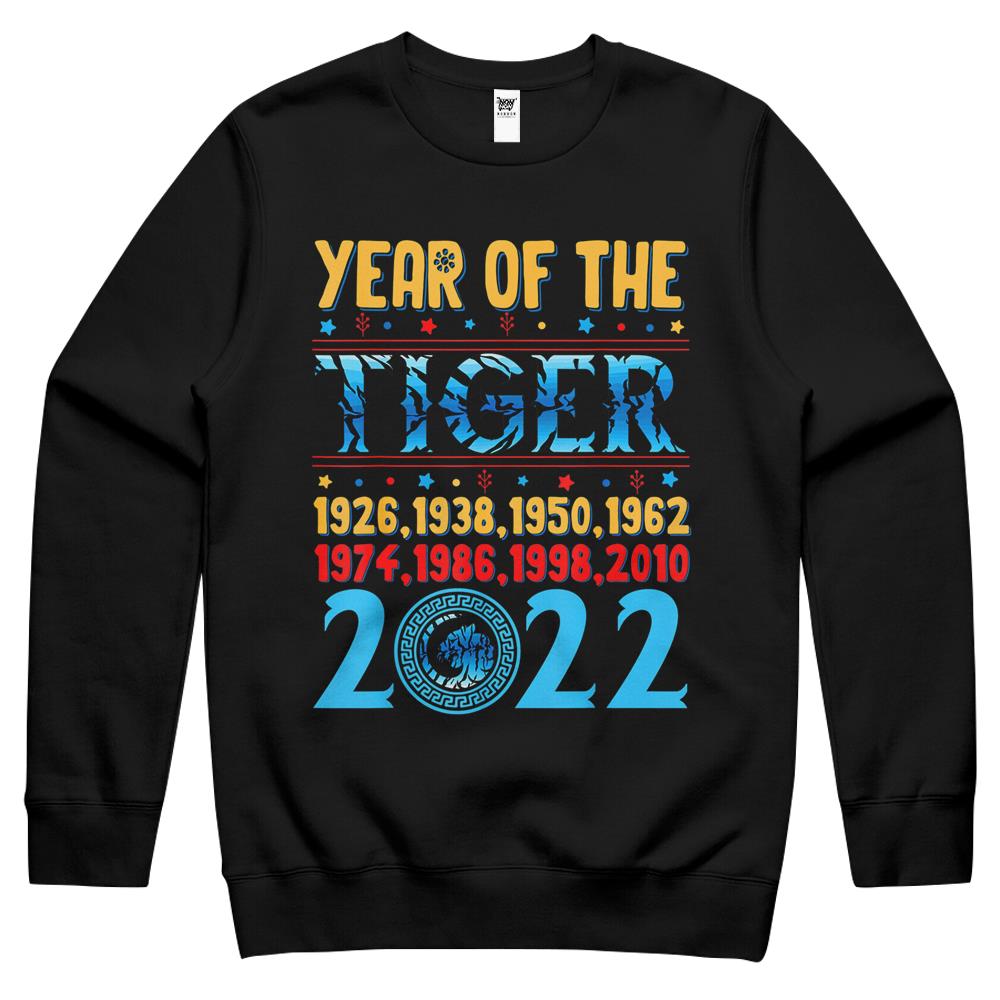 Year Of The Tiger Chinese Zodiac Lunar New Year 2022 Crewneck Sweatshirt