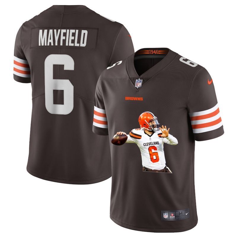 Cleveland Browns Baker Mayfield #6 NFL 2020 Brown Jersey