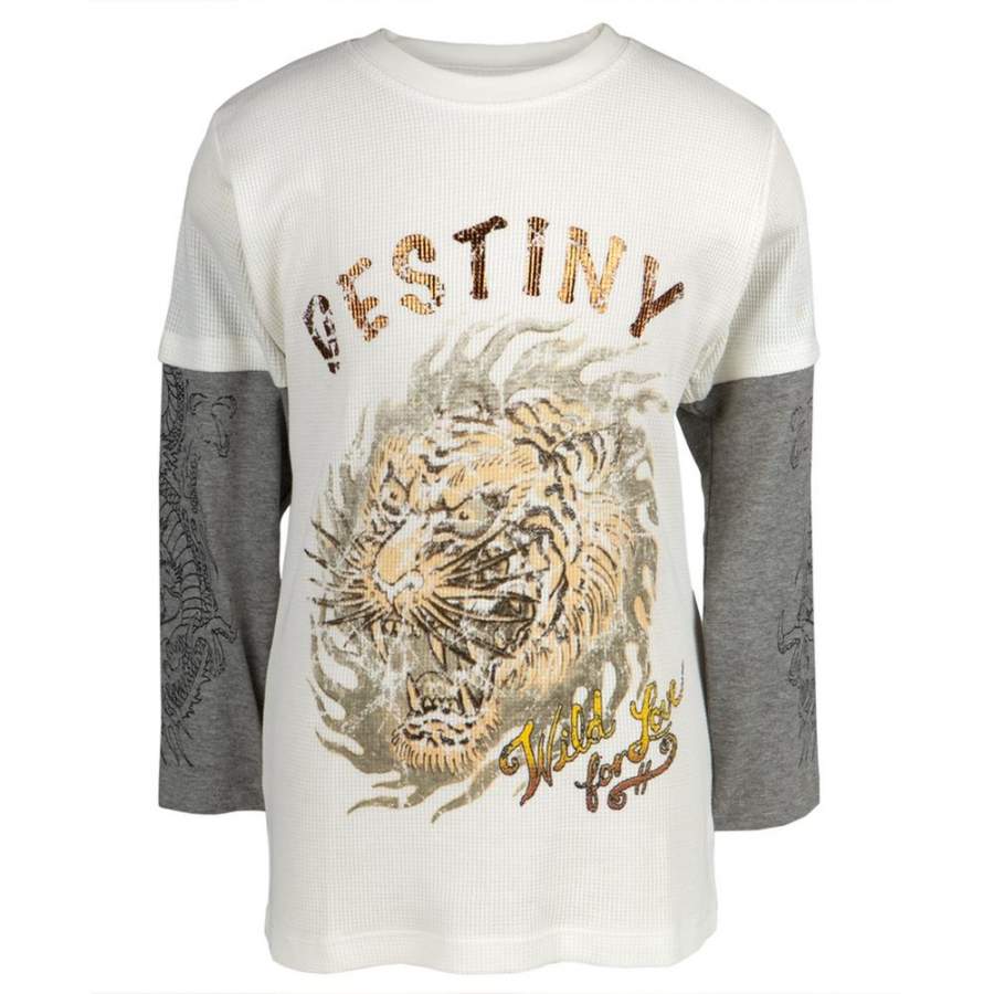 Ed Hardy – Destiny Tiger Youth 2fer Long Sleeve T-Shirt