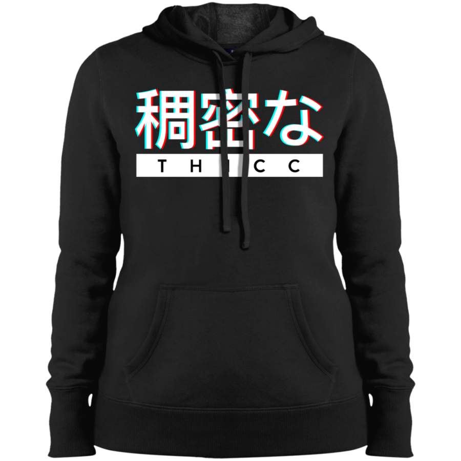 AGR Aesthetic Japanese THICC Logo Ladies’ Pullover Hooded Sweatshirt