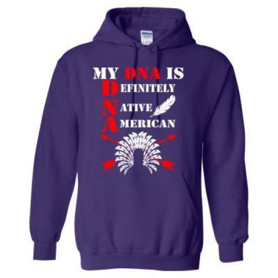 AGR My Dna Is Definitely Native American – Heavy Blend™ Hooded Sweatshirt