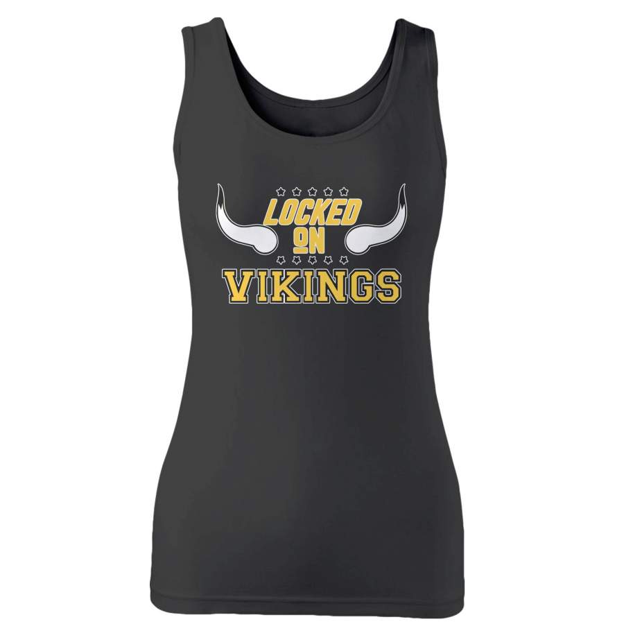 Locked On Vikings Football Woman’s Tank Top