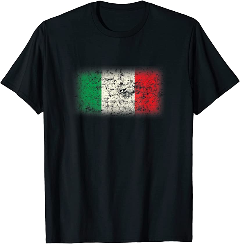 Vintage Italy Flag Cool Italia Italian Flags Gift Men Women T-Shirt