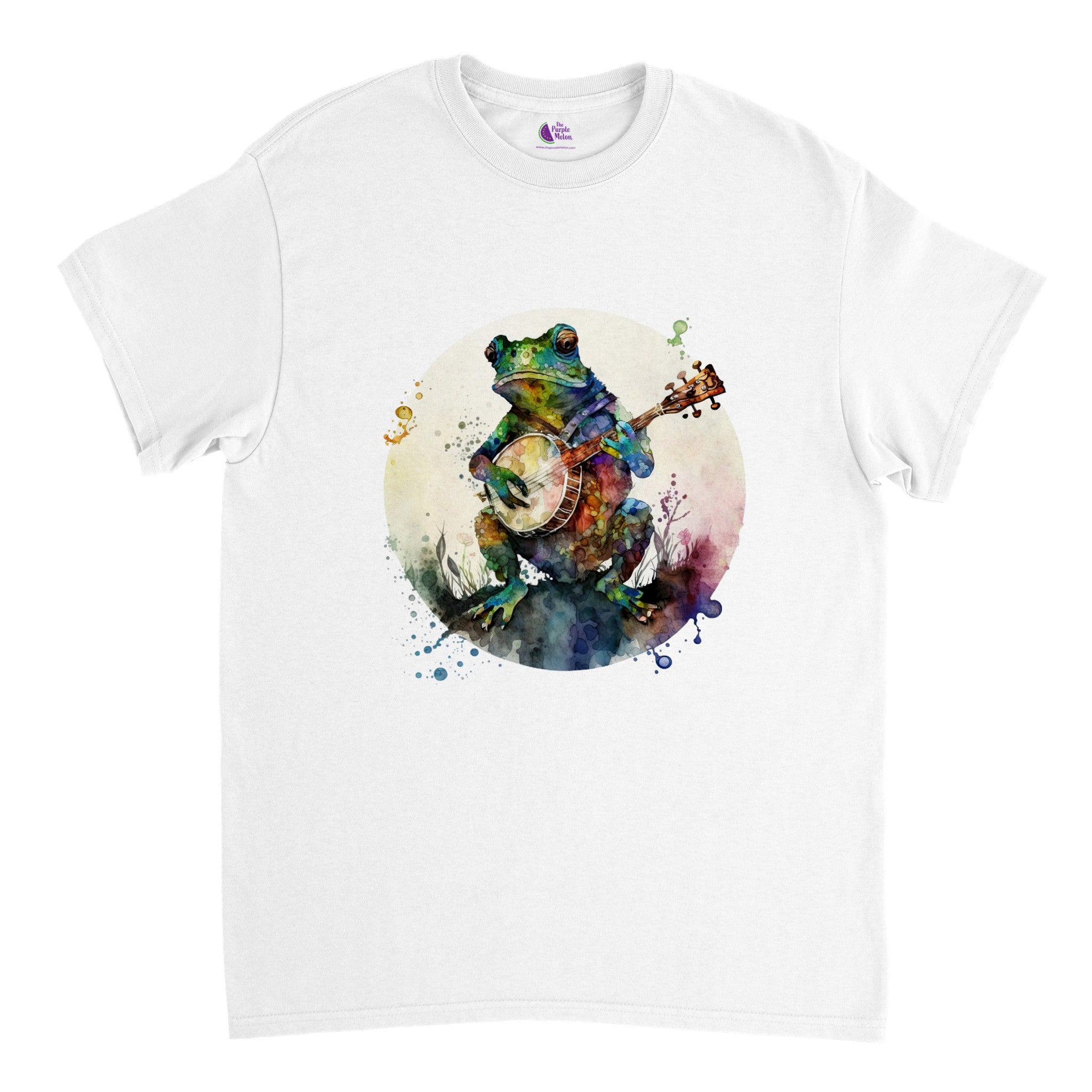 Jam With The Band: Get Your Groove On With Our Frog Playing Banjo T-Shirt!