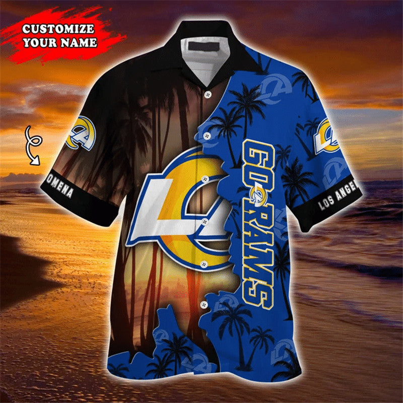 Los Angeles Rams Hawaii Shirt Customize Your Name Ha19749