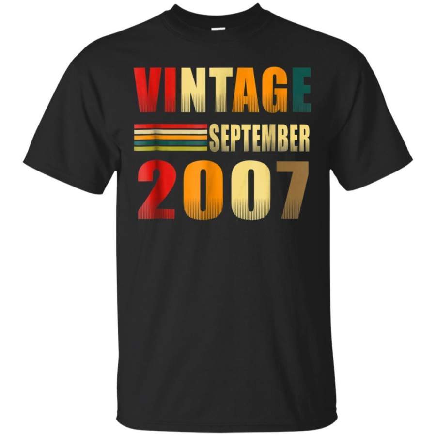 AGR September 2007 Retro Vintage 11th Bday Tshirt Decorations Jaq T-shirt