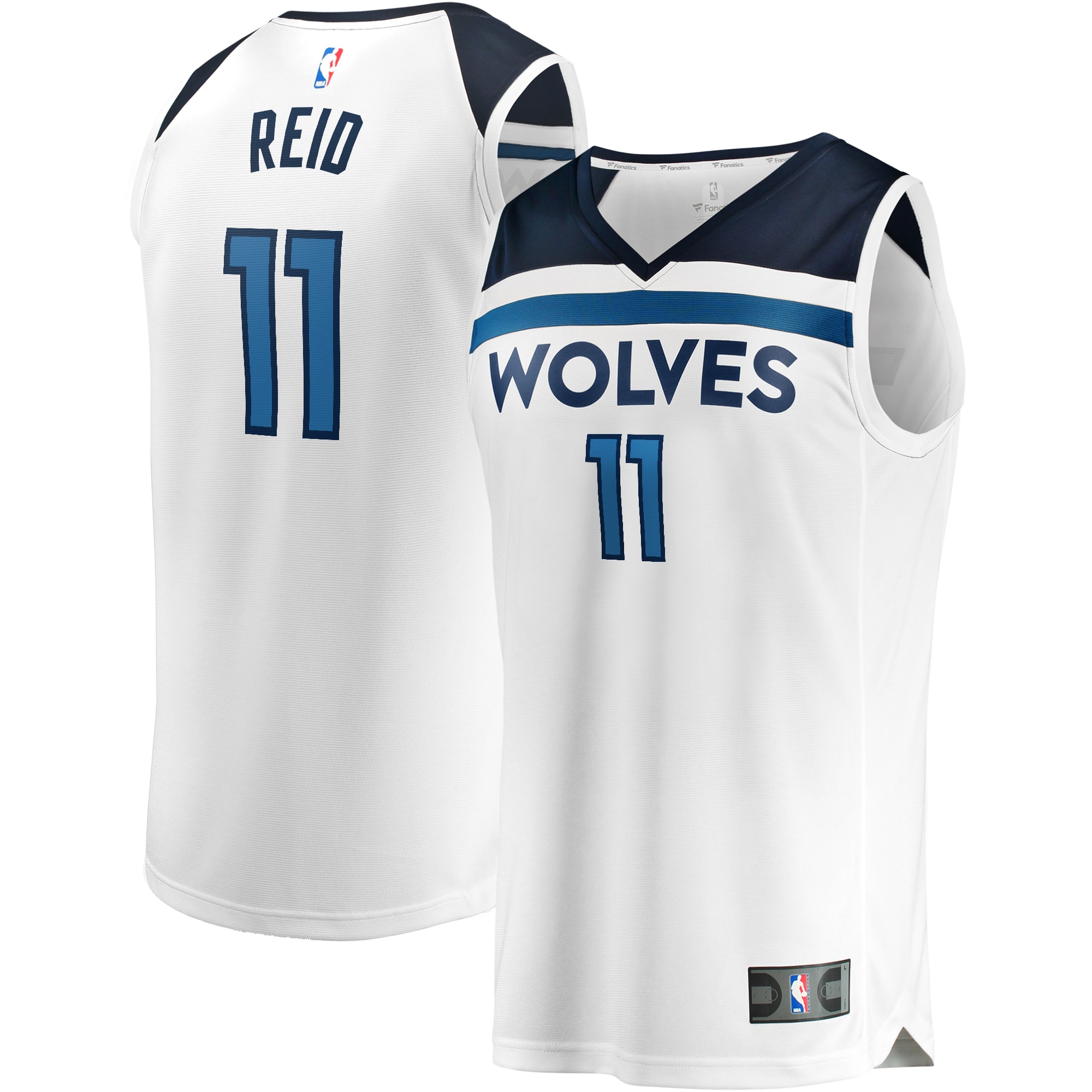 Naz Reid Minnesota Timberwolves Fast Break Player Jersey White – Association Edition