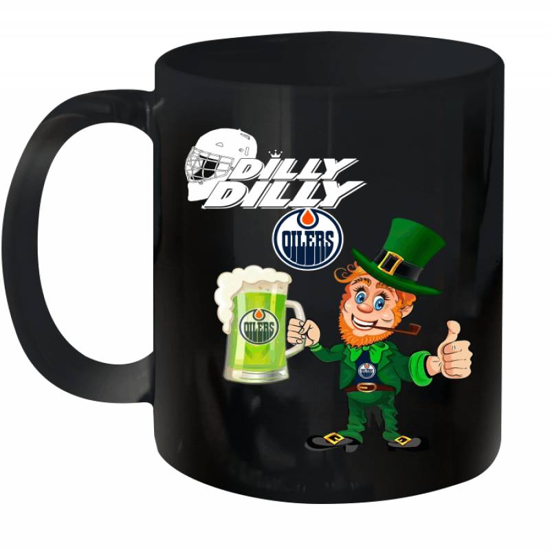 Edmonton Oilers Dilly Dilly Saint Patrick Day Ceramic Mug 11oz