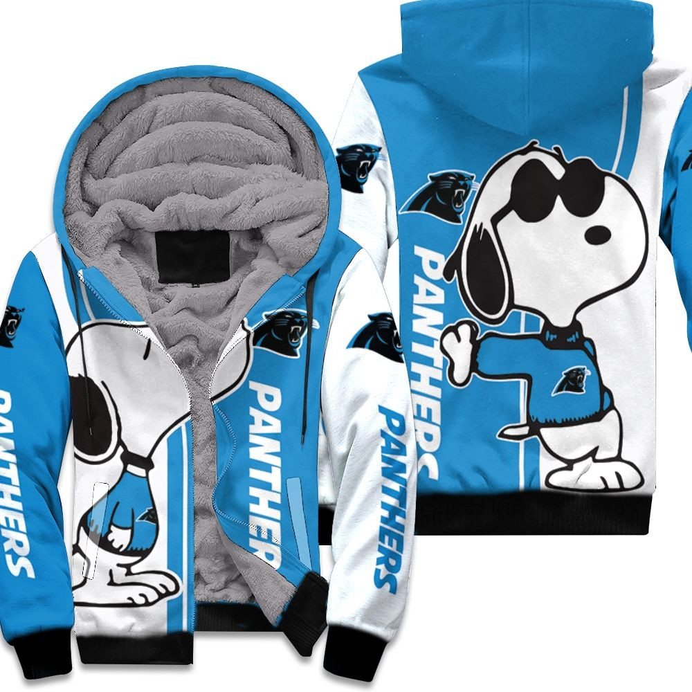 Carolina Panthers Snoopy Lover 3D Printed Fleece Hoodie