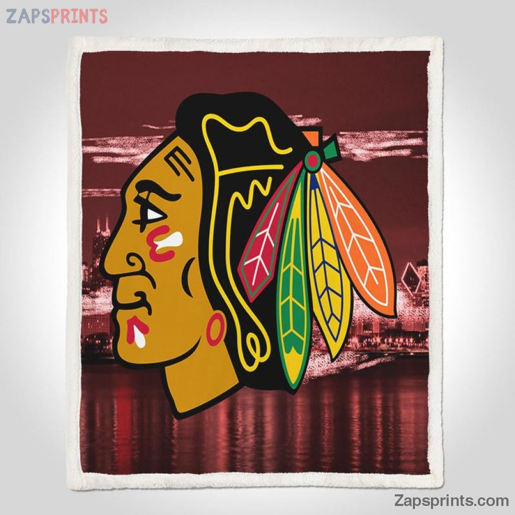 Chicago Blackhawks 3D Fleece Blanket 2