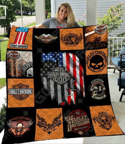 Harley Davidson Quilt Blanket H98