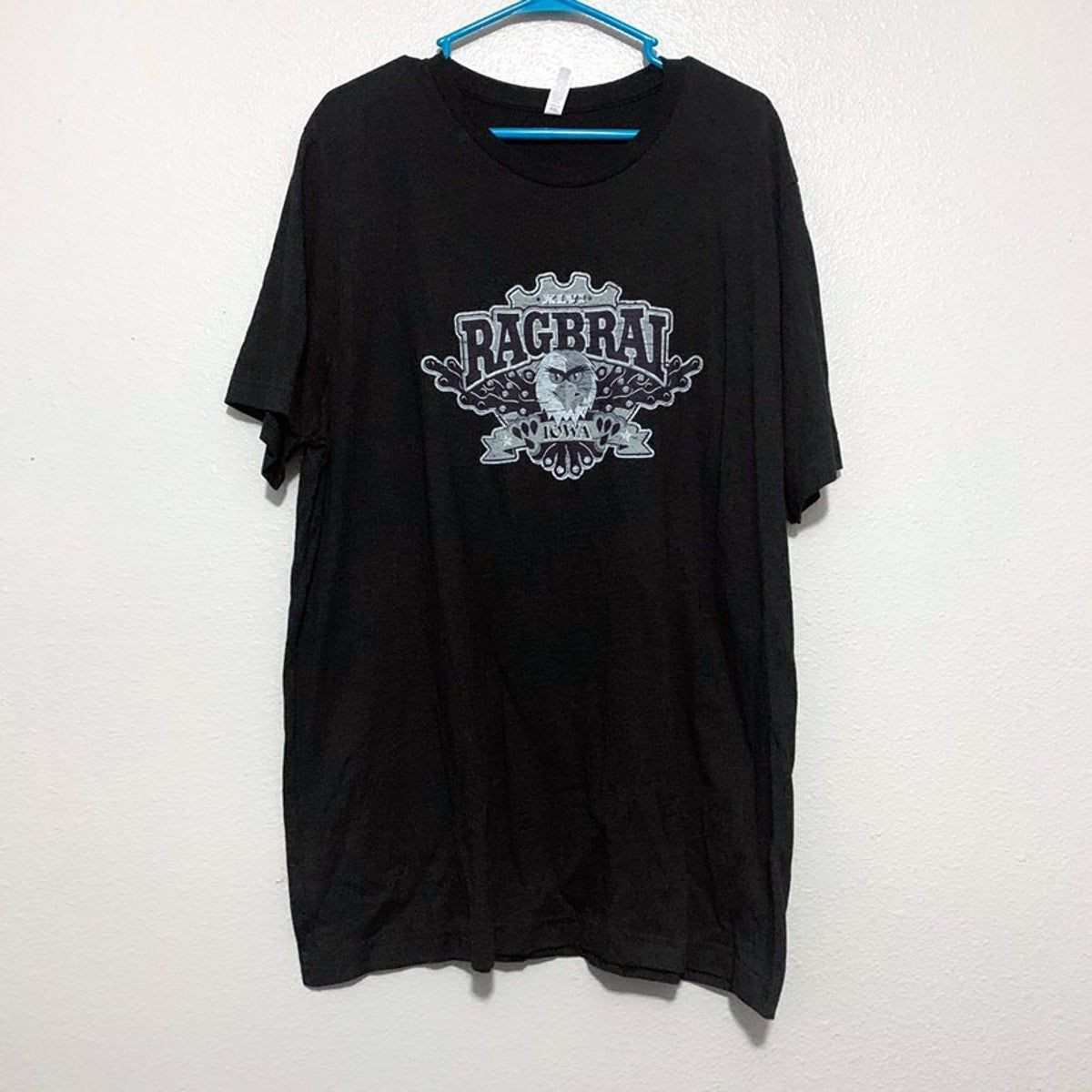 Gray Ragbrai Iowa Bicycling Shirt