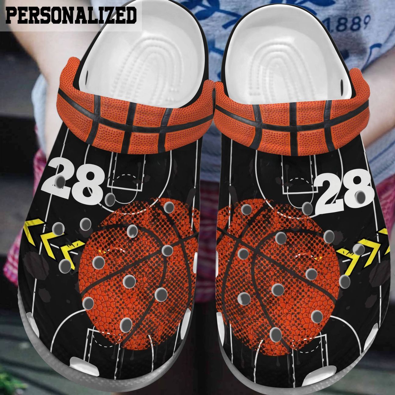 Basketball Personalized Clog Custom Crocss Comfortablefashion Style Comfortable For Women Men Kid Print 3D Basketball