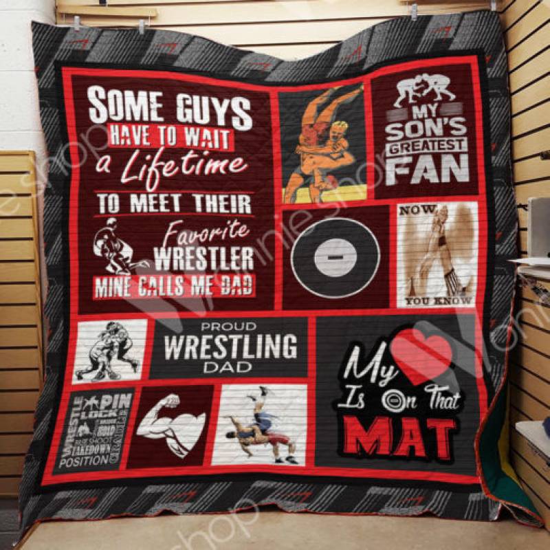 Wrestling Dad M1302 82O33 Blanket