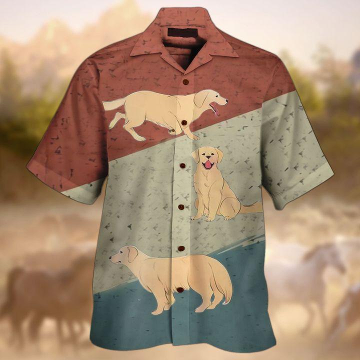 Golden Retrieve Hawaii Shirt For Men Women Adult Ha107087