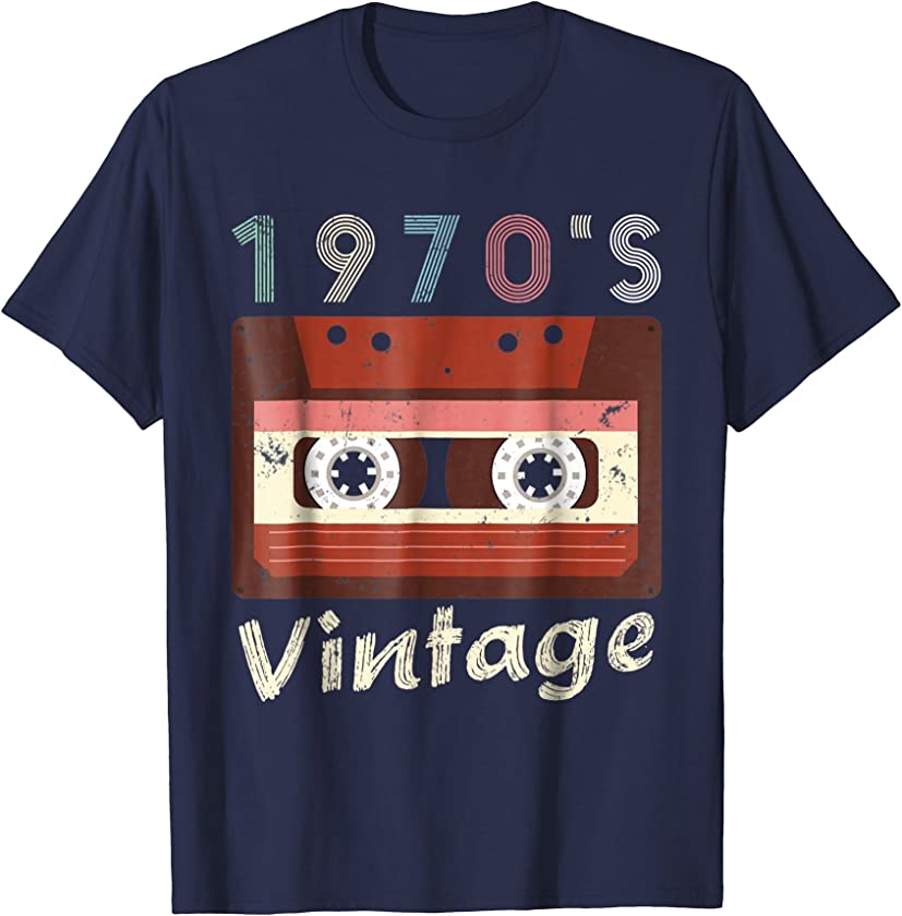 Cassette Tape Shirt 70s Retro Vintage Distressed 1970s Music