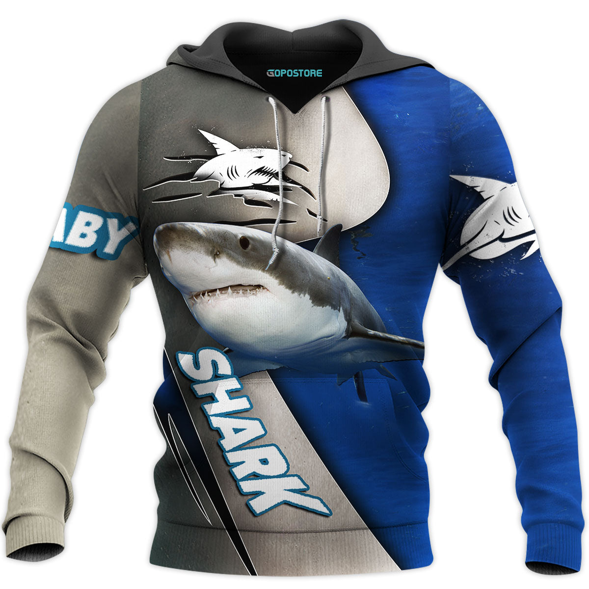 Baby Shark 3D All Over Printed Shirts Custom Personalized Text Name Hoodie, Short, Sweater