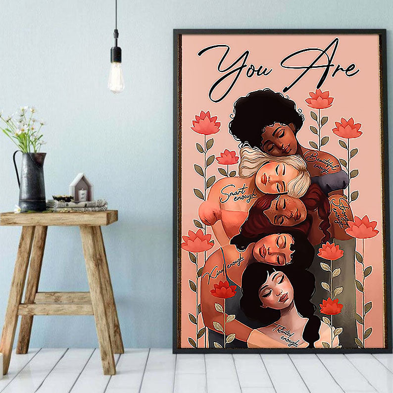 Afrocentric Canvas Amazing Afrocentric Poster Art Print Black Women Black King Elegant Dorm Room Canvas