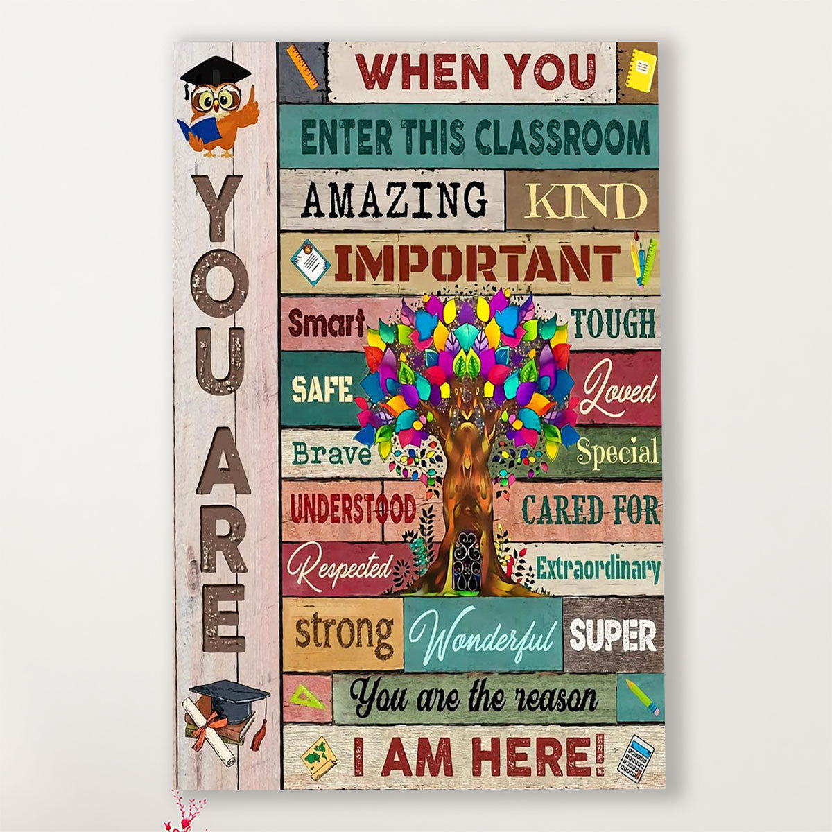 Teacher Classroom Canvas When You Enter This Classroom | Student Wall ...