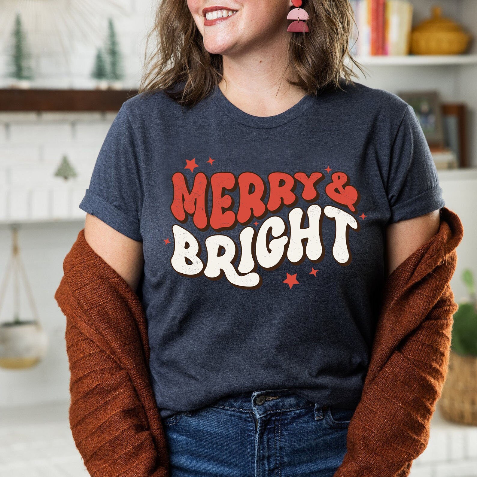 Christmas Shirts, Merry and Bright Shirt, Christmas T shirt, Christmas shirt, Holiday Shirt, Christmas Shirt, Merry and Bright Tee