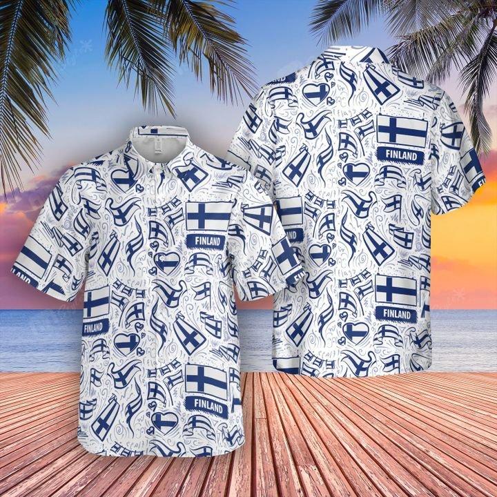 Finland Flag Hawaii Shirt For Men And Women Ha64271