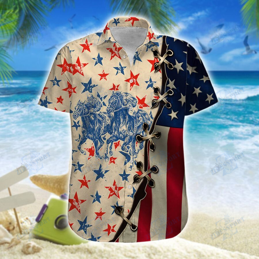 America Horse Racing Hawaii Men-Women Shirt & Shorts Trt21062204-Tro21062204