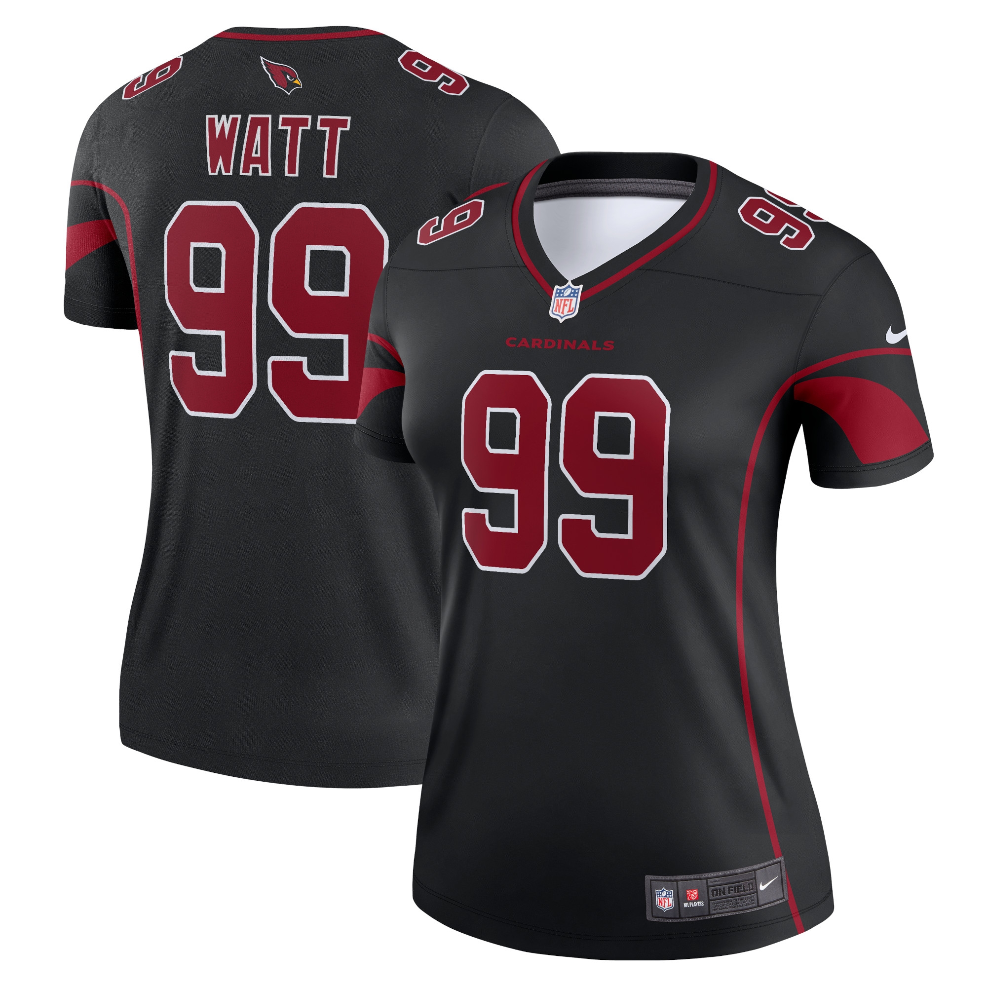 Women’s Arizona Cardinals J.J. Watt Black Legend Jersey