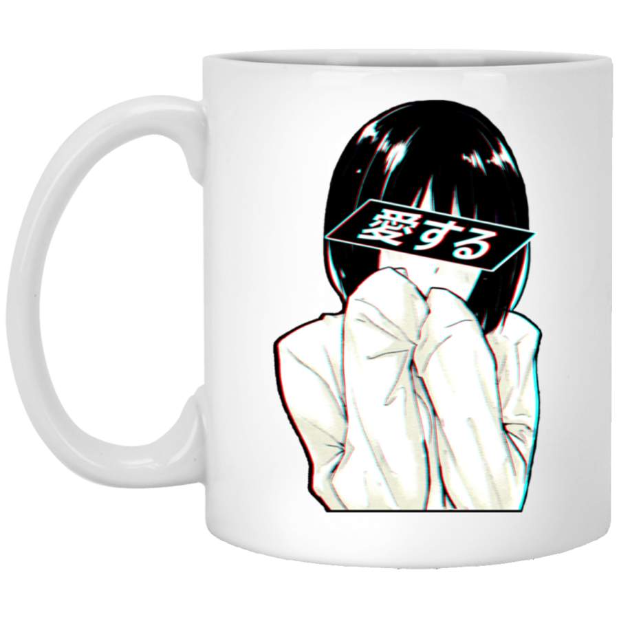 LOVE(Japanese) – Sad Japanese Aesthetic Classic T-Shirt White Mug