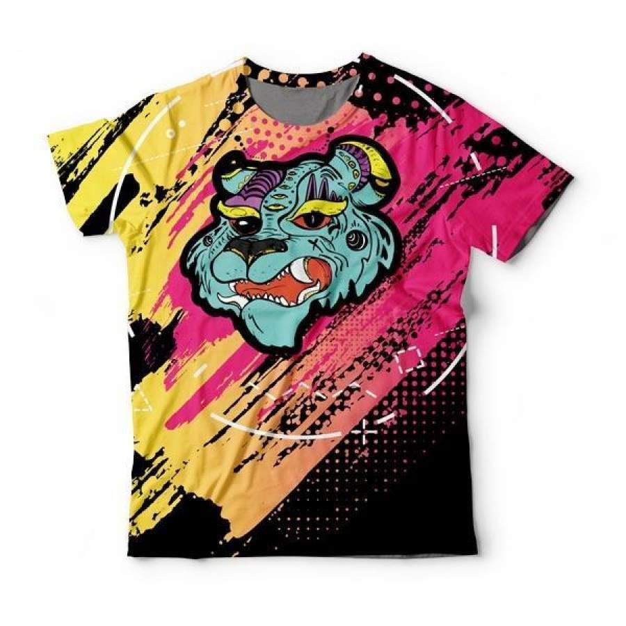 Comics Tiger Men/Women 3D All-Over Print Tshirt