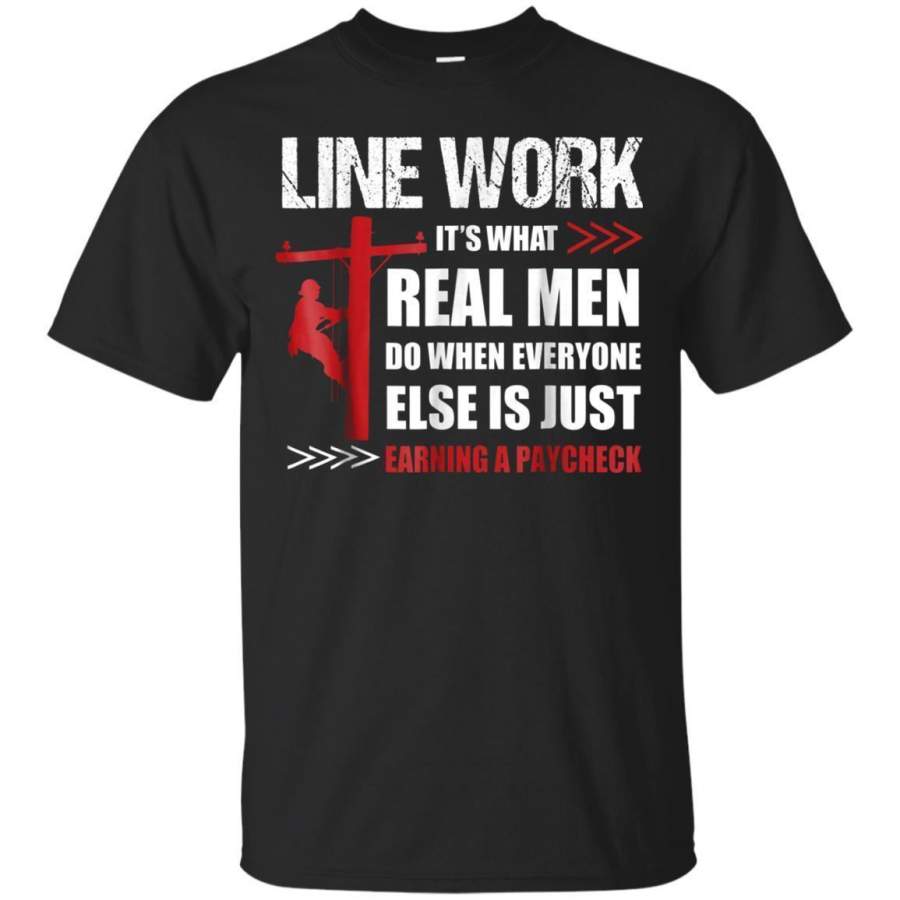 AGR Funny Lineman Line Work Tshirt Jaq T-shirt